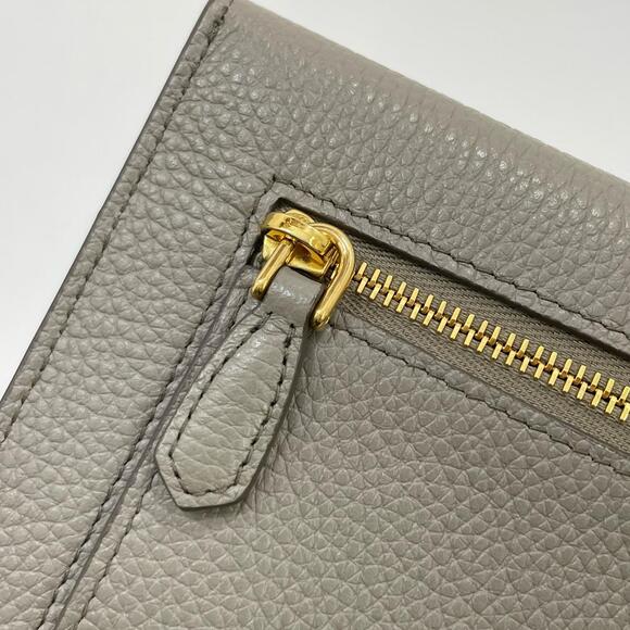 Prada Envelope Bi fold Long Wallet Gray - Picture 9 of 13